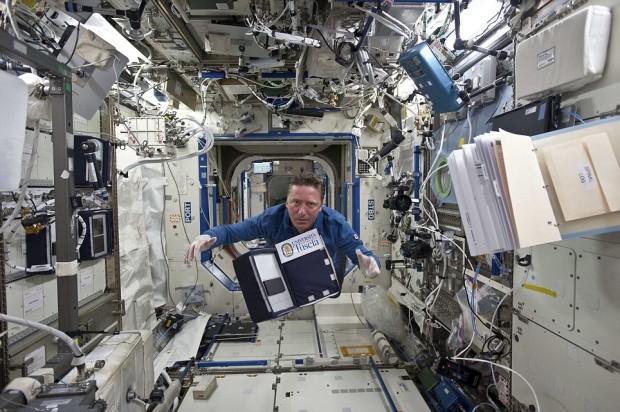 European Space Agency astronaut Roberto Vittori of Italy floats through the Destiny laboratory of the International Space Station in this photograph provided by NASA and taken May 19, 2011. REUTERS/NASA/Handout (UNITED STATES - Tags: SCI TECH IMAGES OF THE DAY) FOR EDITORIAL USE ONLY. NOT FOR SALE FOR MARKETING OR ADVERTISING CAMPAIGNS. THIS IMAGE HAS BEEN SUPPLIED BY A THIRD PARTY. IT IS DISTRIBUTED, EXACTLY AS RECEIVED BY REUTERS, AS A SERVICE TO CLIENTS